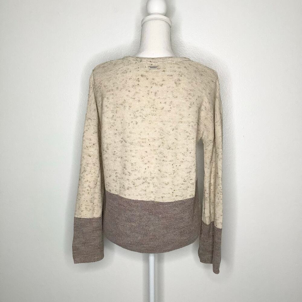 Prana Crystal Beach Baja Style Hooded Sweater Kangaroo Pocket XS - Picture 6 of 8